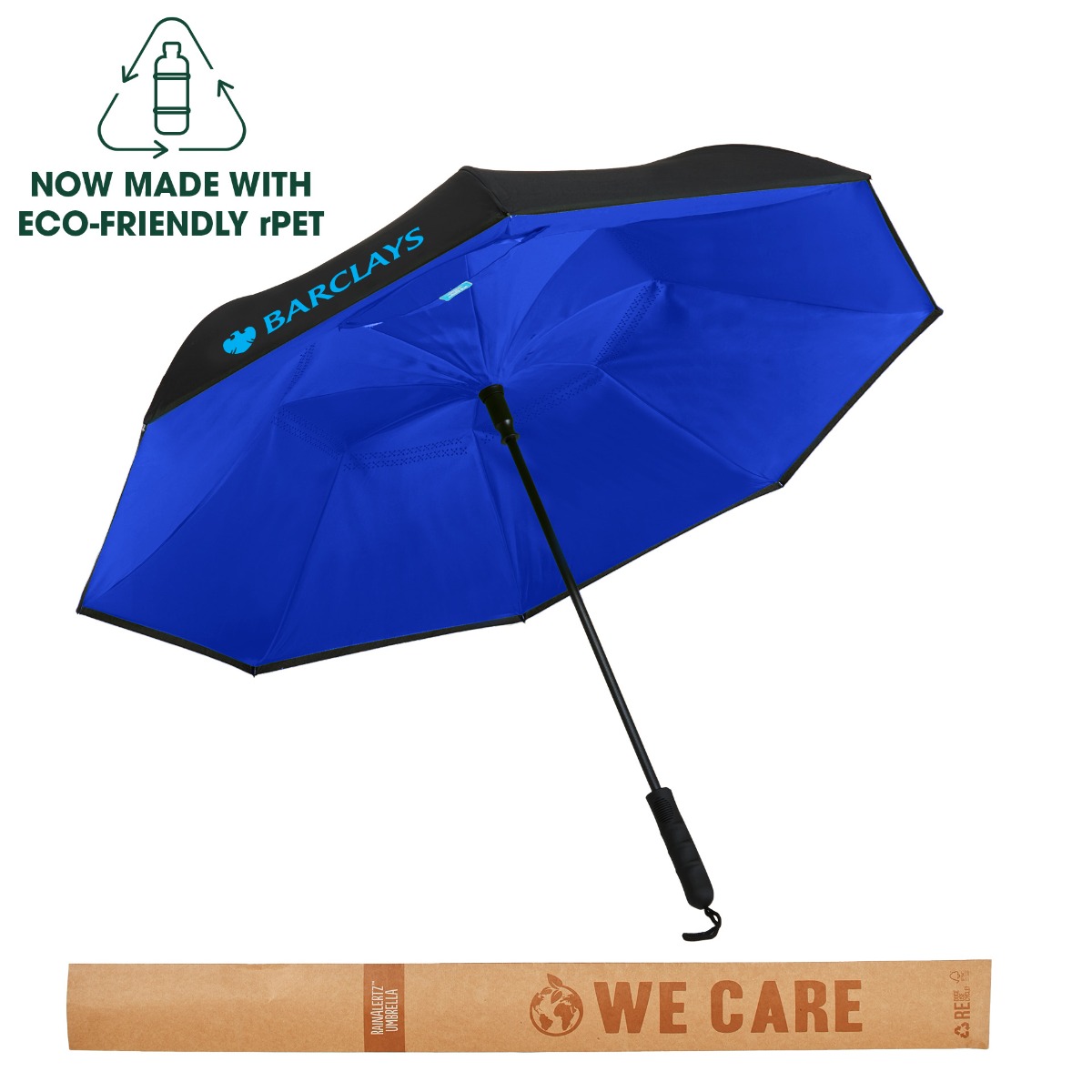 rPET Inverted Auto-Open Umbrella - 46” Arc image