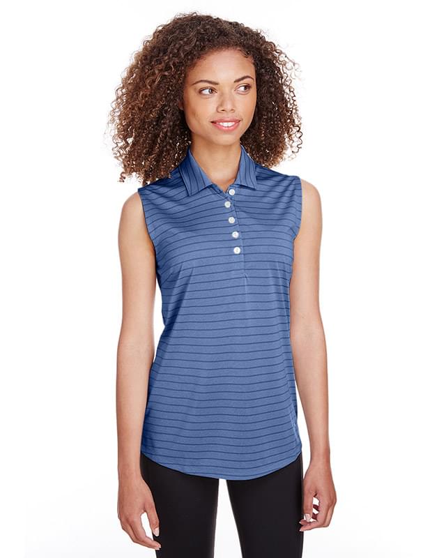 Puma® Golf Rotation Stripe Sleeveless Polo Shirt - Women