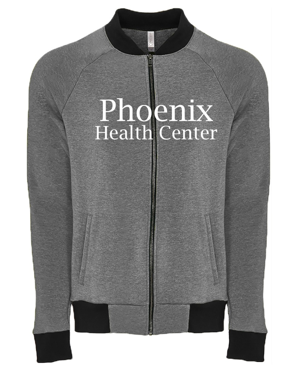 Next Level&reg; Heathered Fleece PCH Bomber Jacket - Unisex image