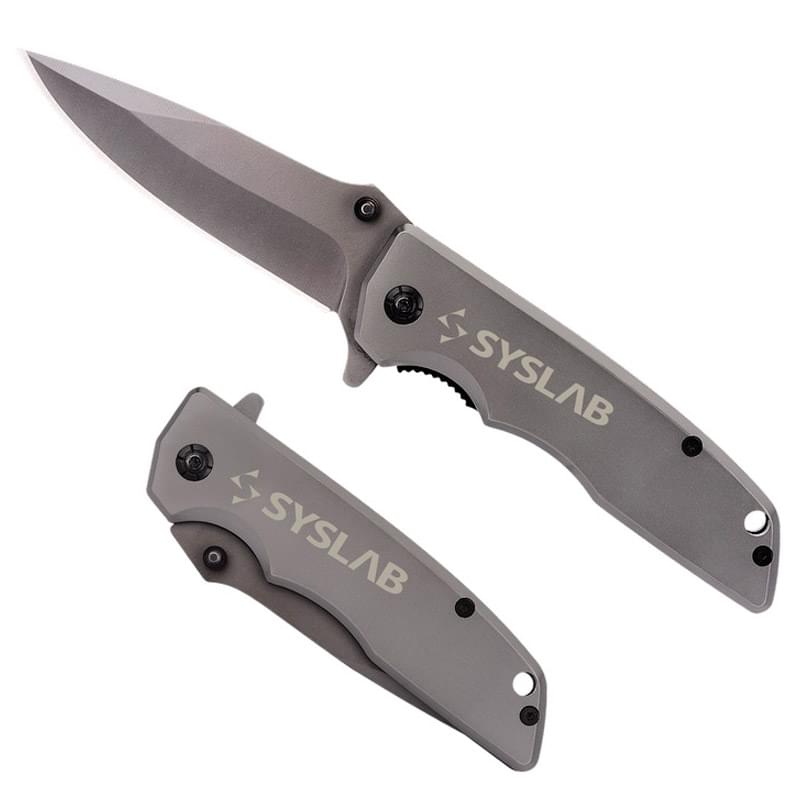 Ergonomic Stainless Steel Pocket Knife with Belt Clip image
