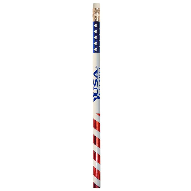 Patriotic Stars & Stripes Pencil image