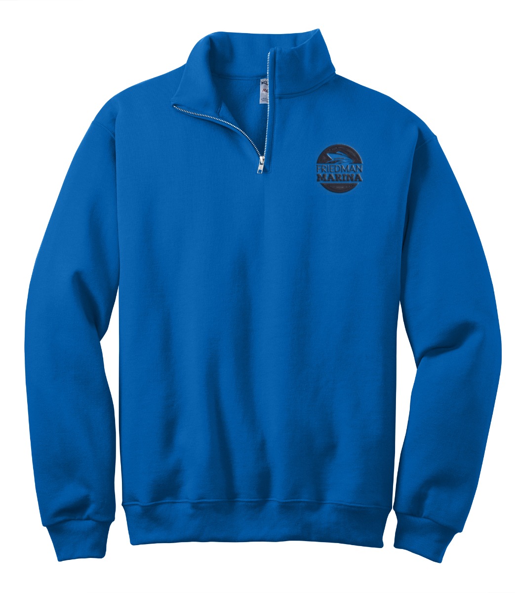 Jerzees Adult NuBlend® Quarter-Zip Cadet Collar Sweatshirt  image