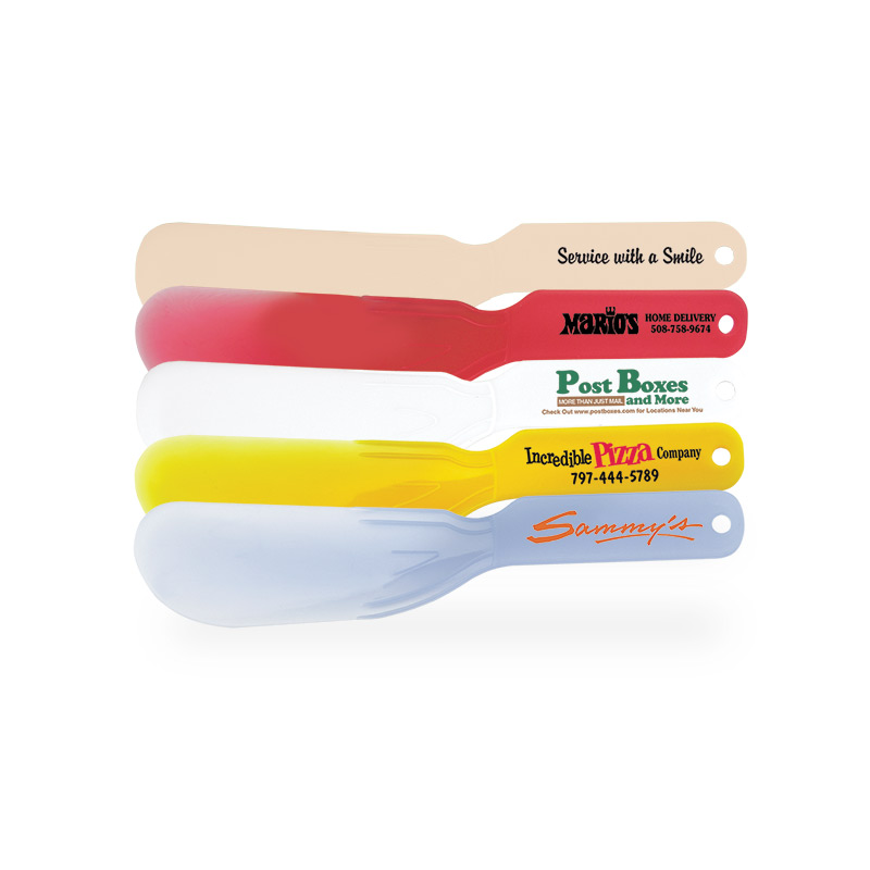 Molded Polypropylene Spatula with Non-Slip Thumb Grip