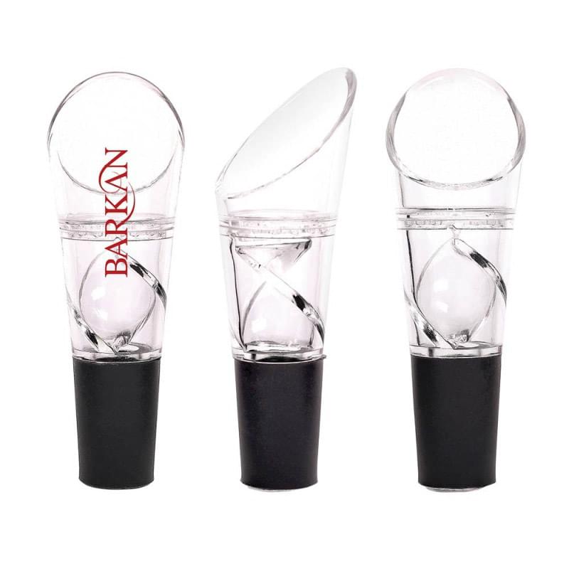 Wine Aerator with Dual Valves and Air Blending Strainers image