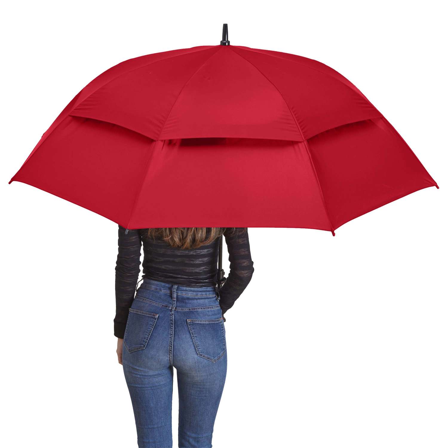Nylon Vented Golf Umbrella with Matching Sleeve - 62" arc