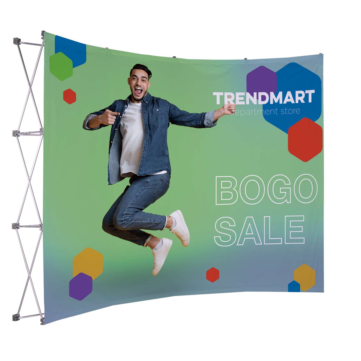 10' Floor Display Kit with Graphics