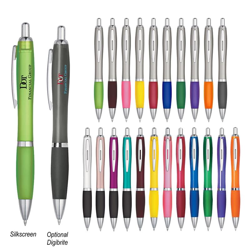Retractable Contour Series Pen with Grip image