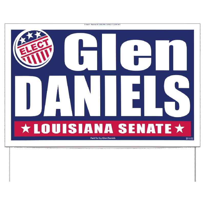 18 pt. Poster Board 2-Sided Yard Sign - 14 1/12" x 23"