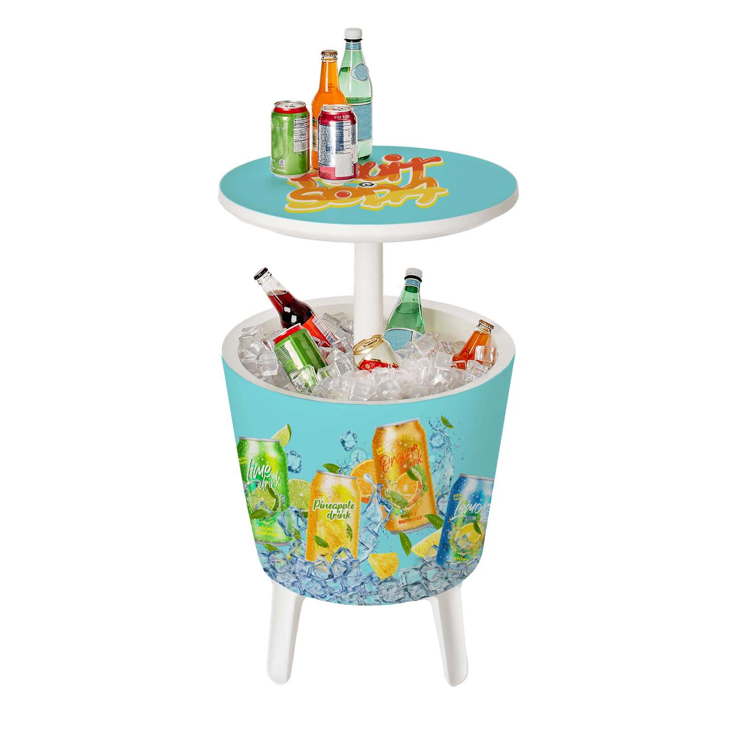 Bar Table and Cooler - 40 Cans