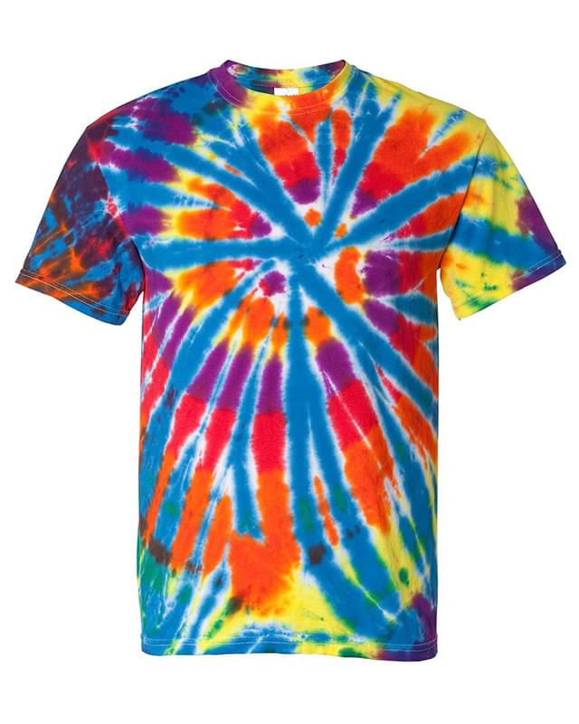 Dyenomite Short Sleeve Rainbow Cut-Spiral T-Shirt image