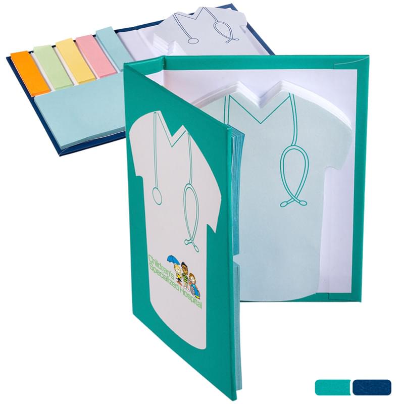 Medical Scrubs Sticky Notes & Flag Booklet
