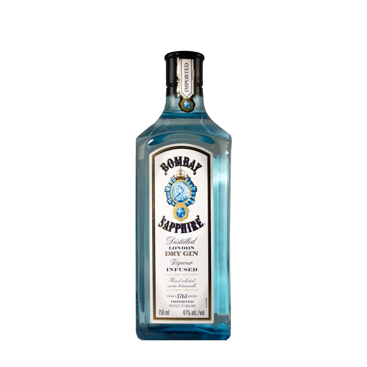 Etched Bombay Sapphire Gin Liquor Bottle image