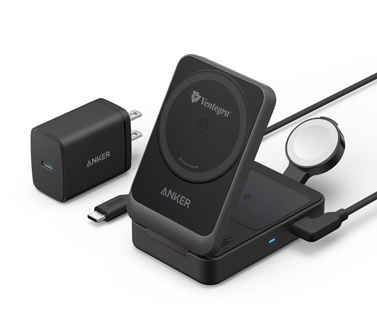 スマホアクセサリー ANKER MagGo Wireless Charging Station Buy Anker® 3-in1 MagGo Q12 Wireless Charging Station | iPromo