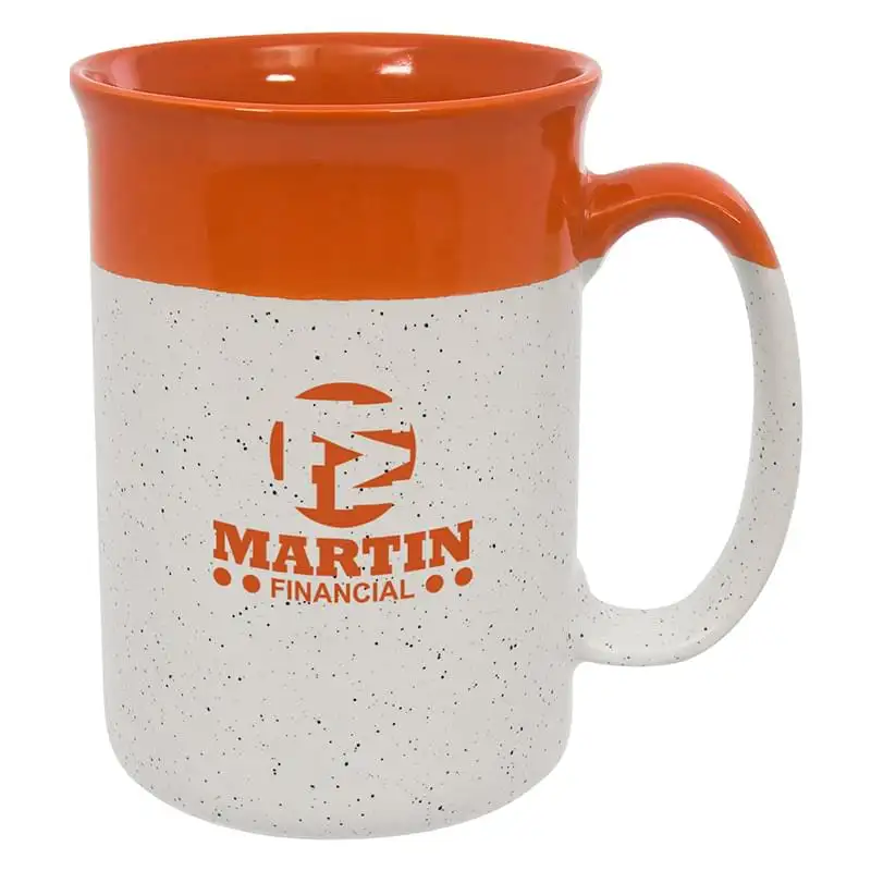 13 oz. Two-Tone Speckled Ceramic Mug