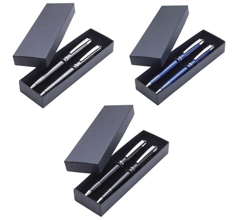 Twist Aluminum Stylus Ballpoint Pen & Mechanical Pencil Set