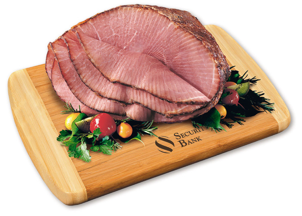 1/2 Spiral-Sliced Ham with Bamboo Cutting Board