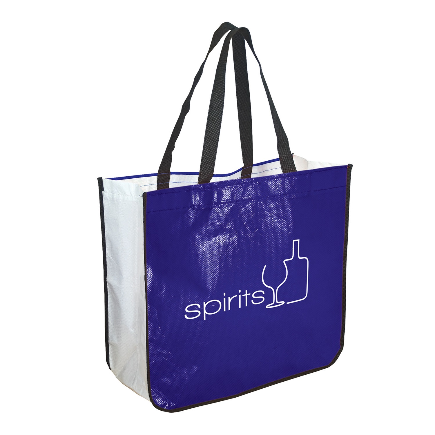 Extra Large Laminated Shopping Tote Bag - 16.25″  x 6.75" x 14.5"