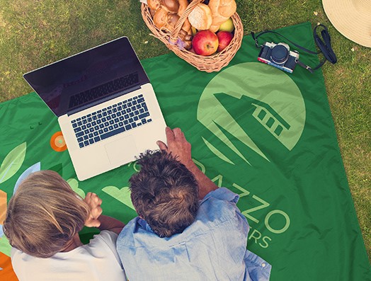 Full Color Picnic Blanket with Pouch - 59
