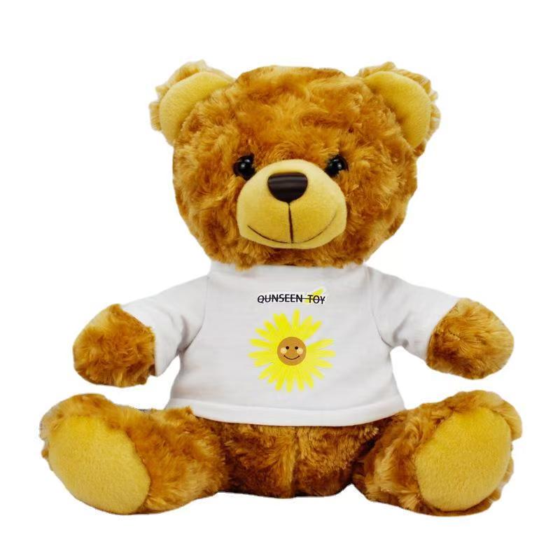 Plush Teddy Bear with Custom T-Shirt - 9.84" image