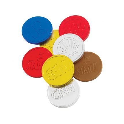 Foil Wrapped Custom Chocolate Coin image