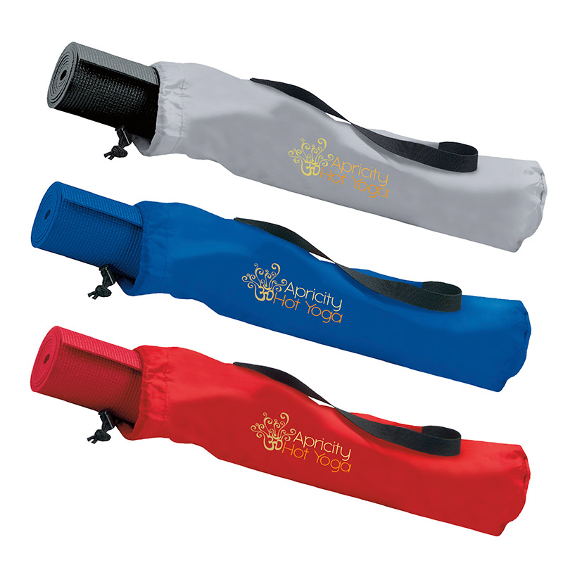 3mm Textured Vinyl Exercise Mat with Carry Bag - 68" x 24" image