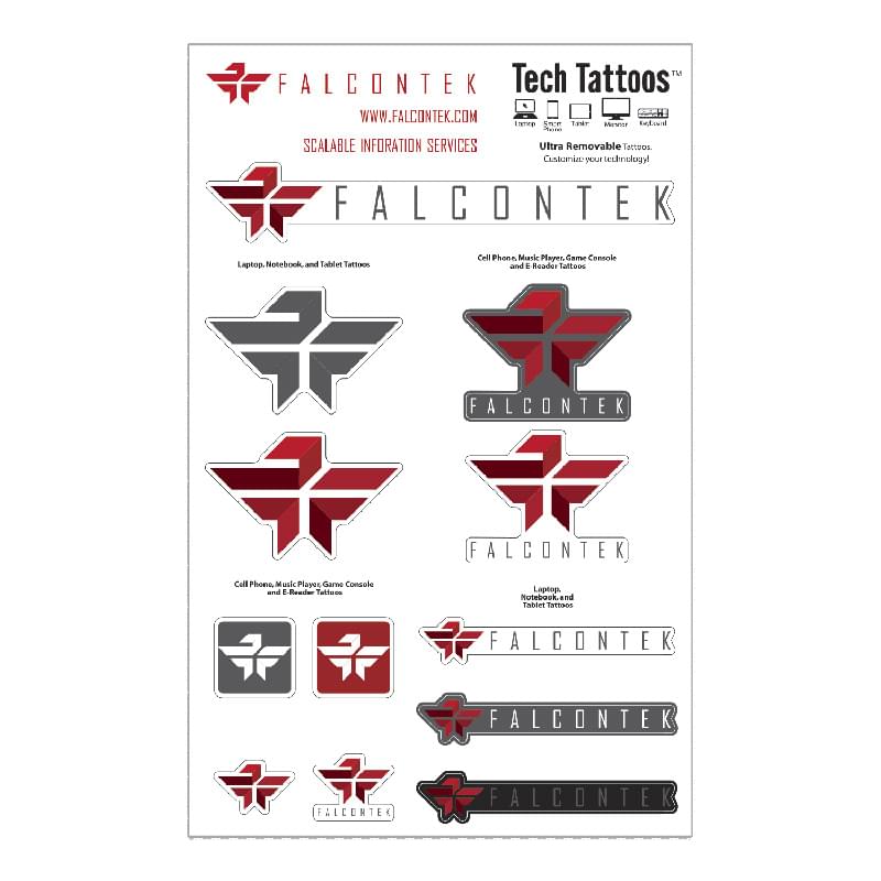 Full Color Custom Shape Technology Sticker - 7" x 11"