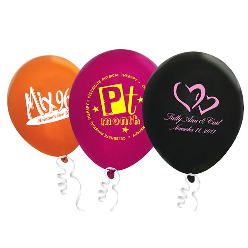 9" Round Crystal Latex Balloon