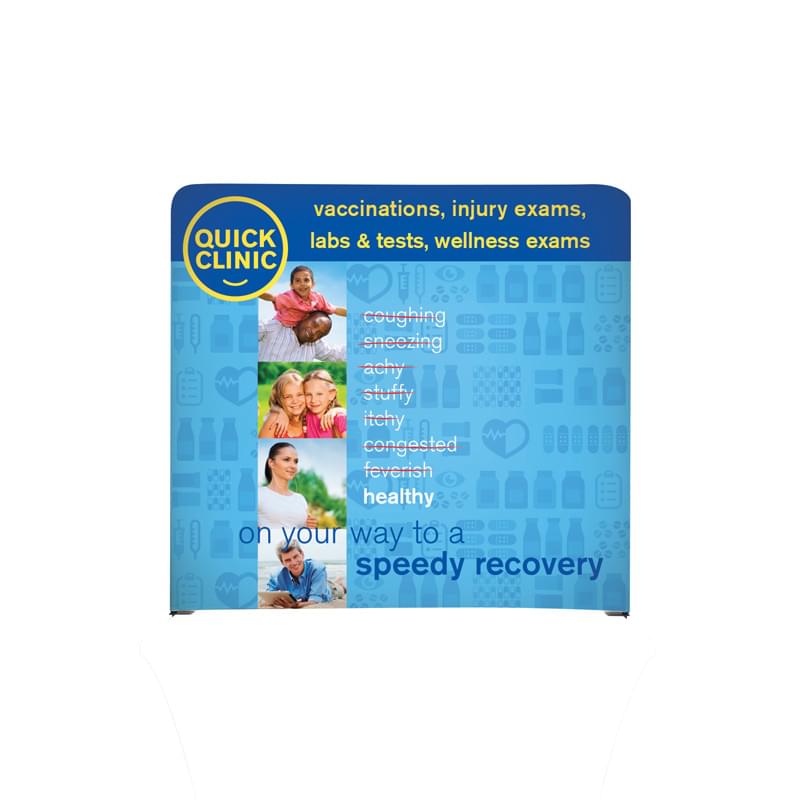 Double-sided Over-The-Top Table Top Wall Display Kit - 6'