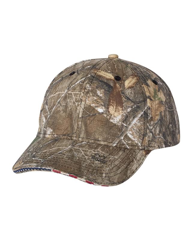 Outdoor Cap&reg; American Flag Sandwich Camo Cap image