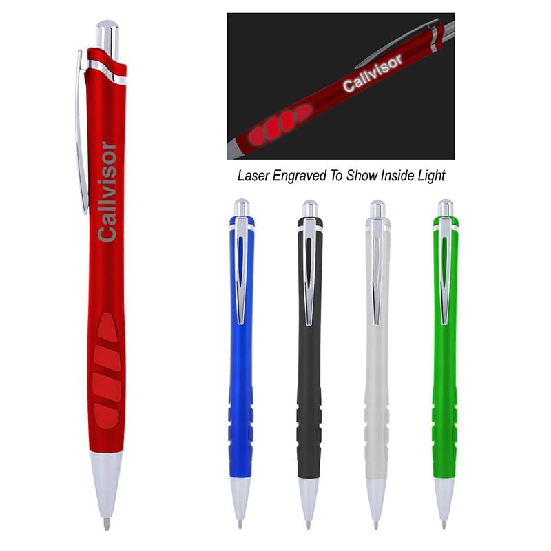 Click-Action Light-Up Logo & Grip Pen