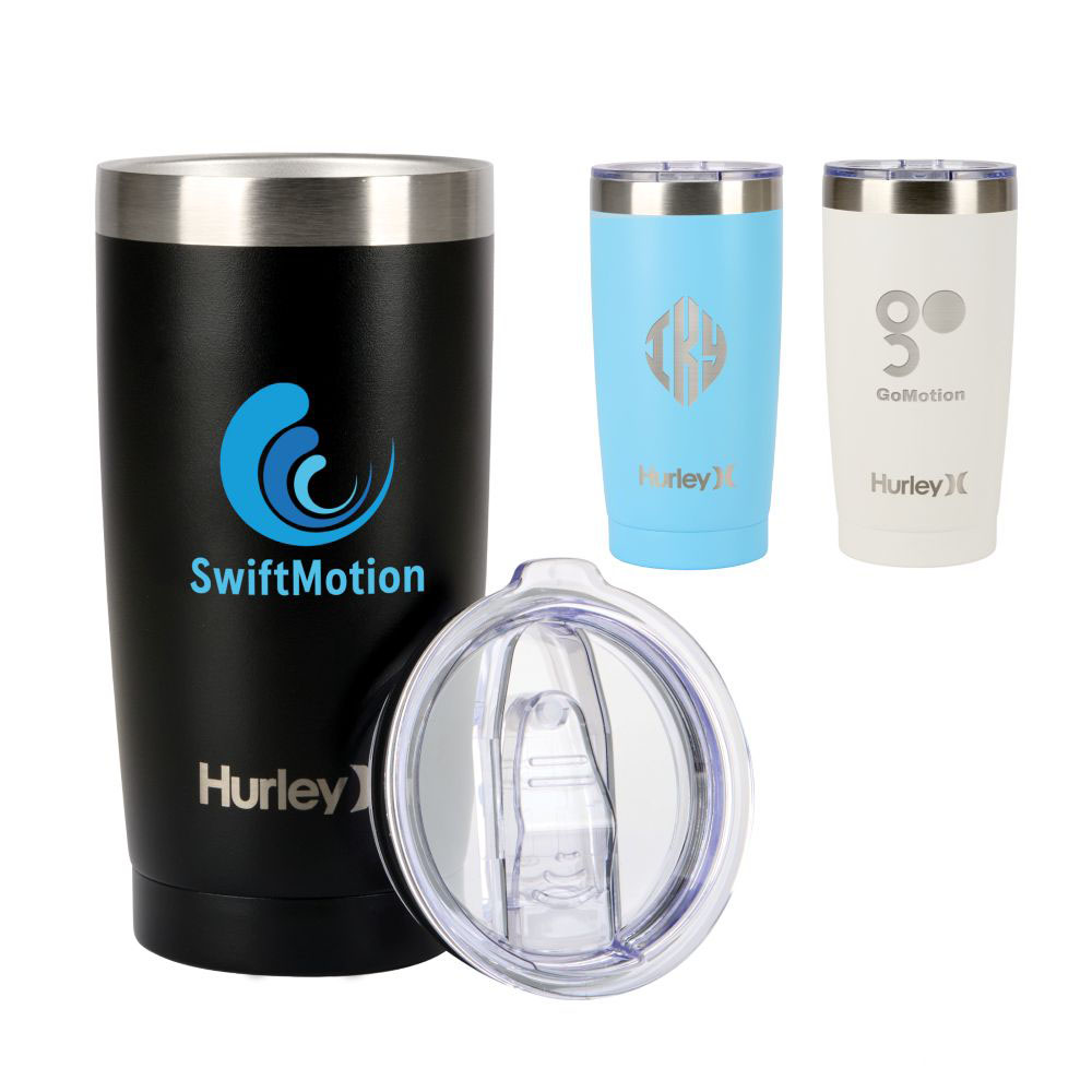Hurley® Double Wall Stainless Steel Travel Tumbler – 20 oz.