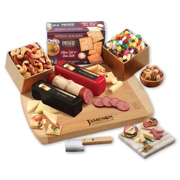 Charcuterie Snack Set with Bamboo Serving Board image