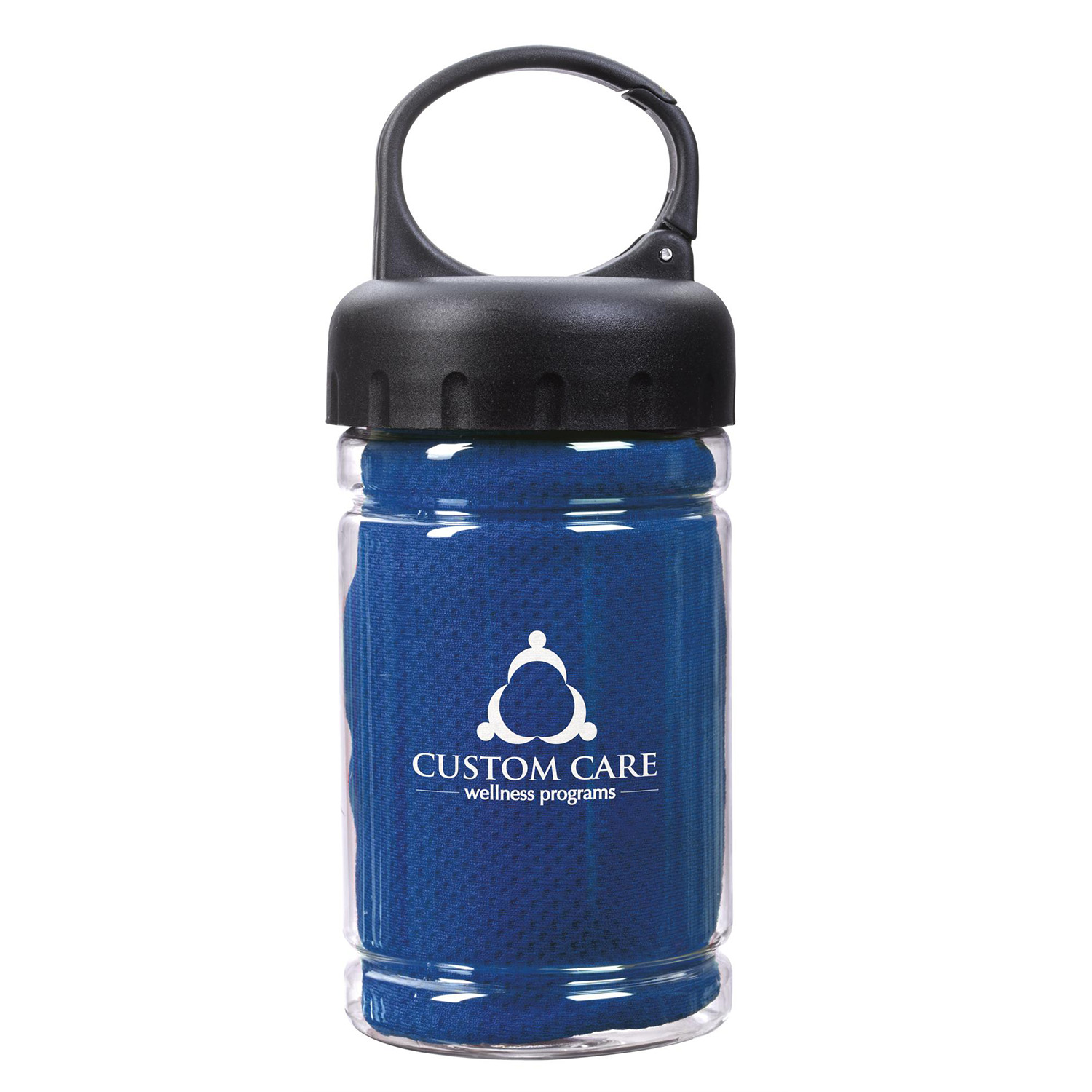 Carabiner Bottle with Cooling Towel