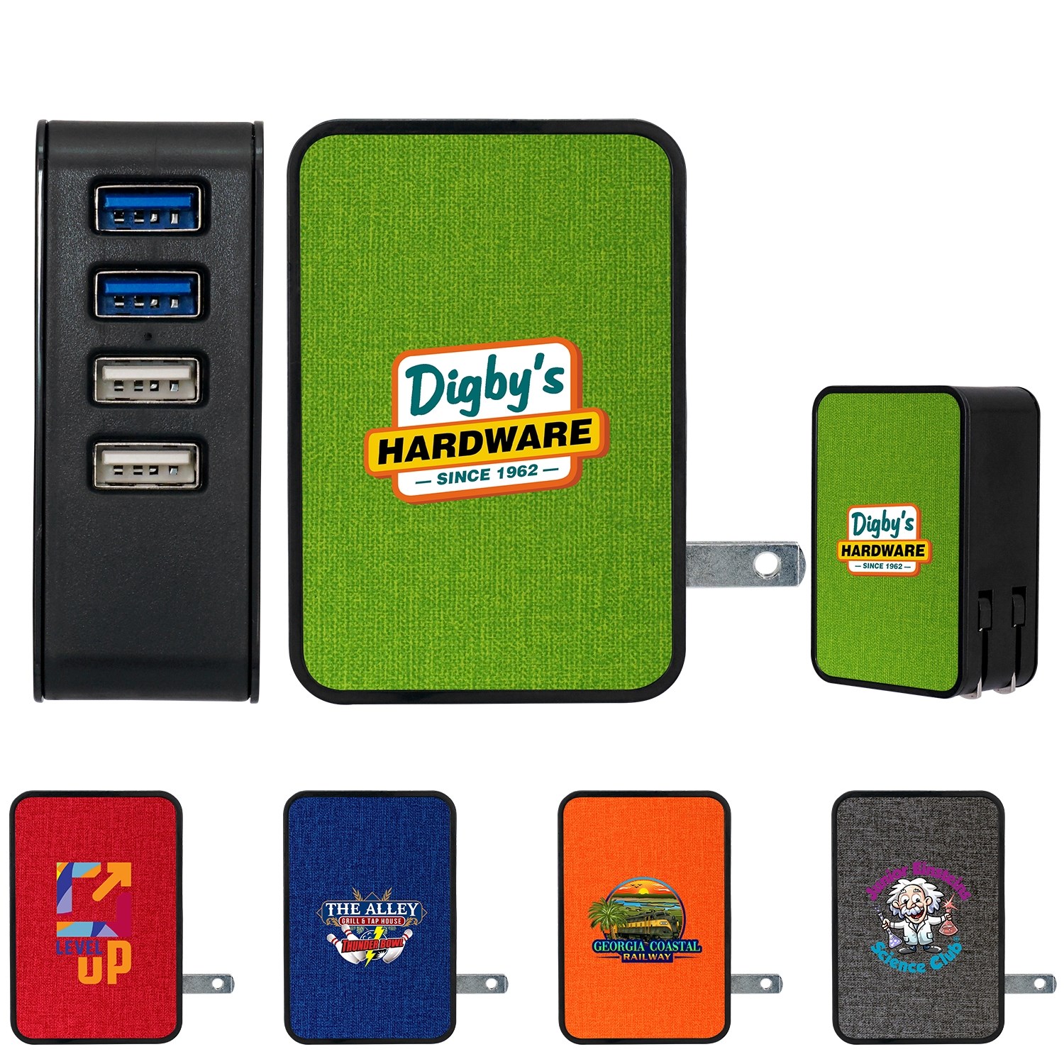 4 Port UL Listed USB Folding Charging Station