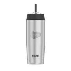 Thermos® Double Wall Stainless Steel Tumbler with Straw - 18 oz.