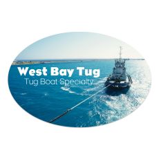 Full-Color Oval Vinyl Sticker - 2” x 3”