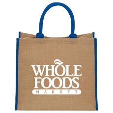 Custom Jute Grocery Tote Bag - 14