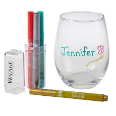 Wine Glass Personalization Marker Set