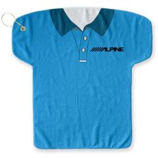 Jersey Shaped Golf Towel with Grommet and Clip - 23