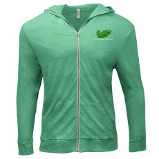 Threadfast Apparel Triblend Full-Zip Light Hooded Sweatshirt - Unisex
