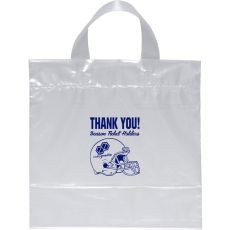 Plastic Bag with Soft Loop Handles - 12