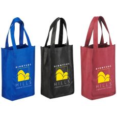 Recyclable Non-Woven Double Wine Tote - 7