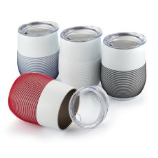 12 oz. Copper Insulated Wine Tumbler with Silicone Grip