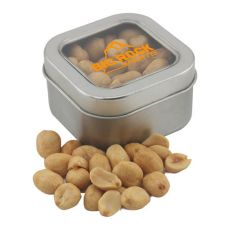 Roasted Peanuts in Window Tin 2-1/2