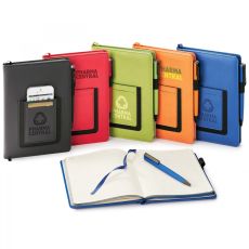 Hard Cover Journal with Phone Holder - 6 1/8