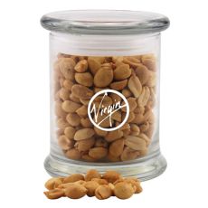 12 oz. Glass Jar Filled With Peanuts