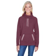 J America Relay Fleece Cowl Neck Sweatshirt - Women