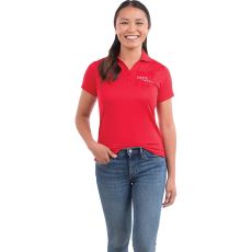 Elevate Micro Polyester 3-Button Placket Performance Polo Shirt - Women