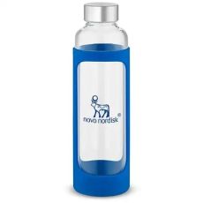 25 oz. Wide Mouth Glass Bottle with Silicone Sleeve