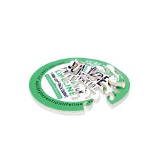 Round Pieceless Puzzle Coaster